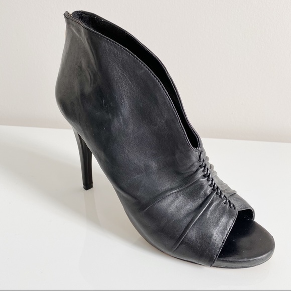 Vince Camuto Shoes - Vince Camuto Fluttery Leather Peep Toe Booties